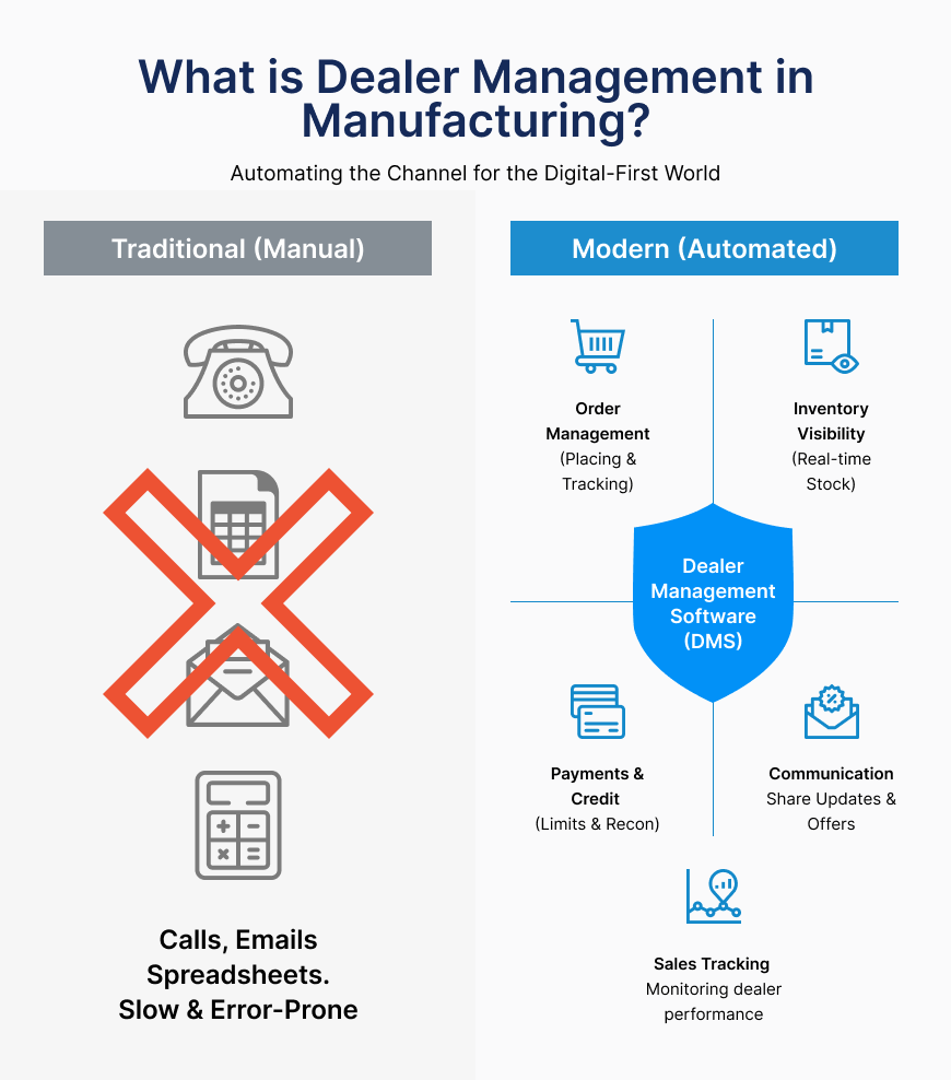 What is Dealer Management in Manufacturing - EzeOne Technologies